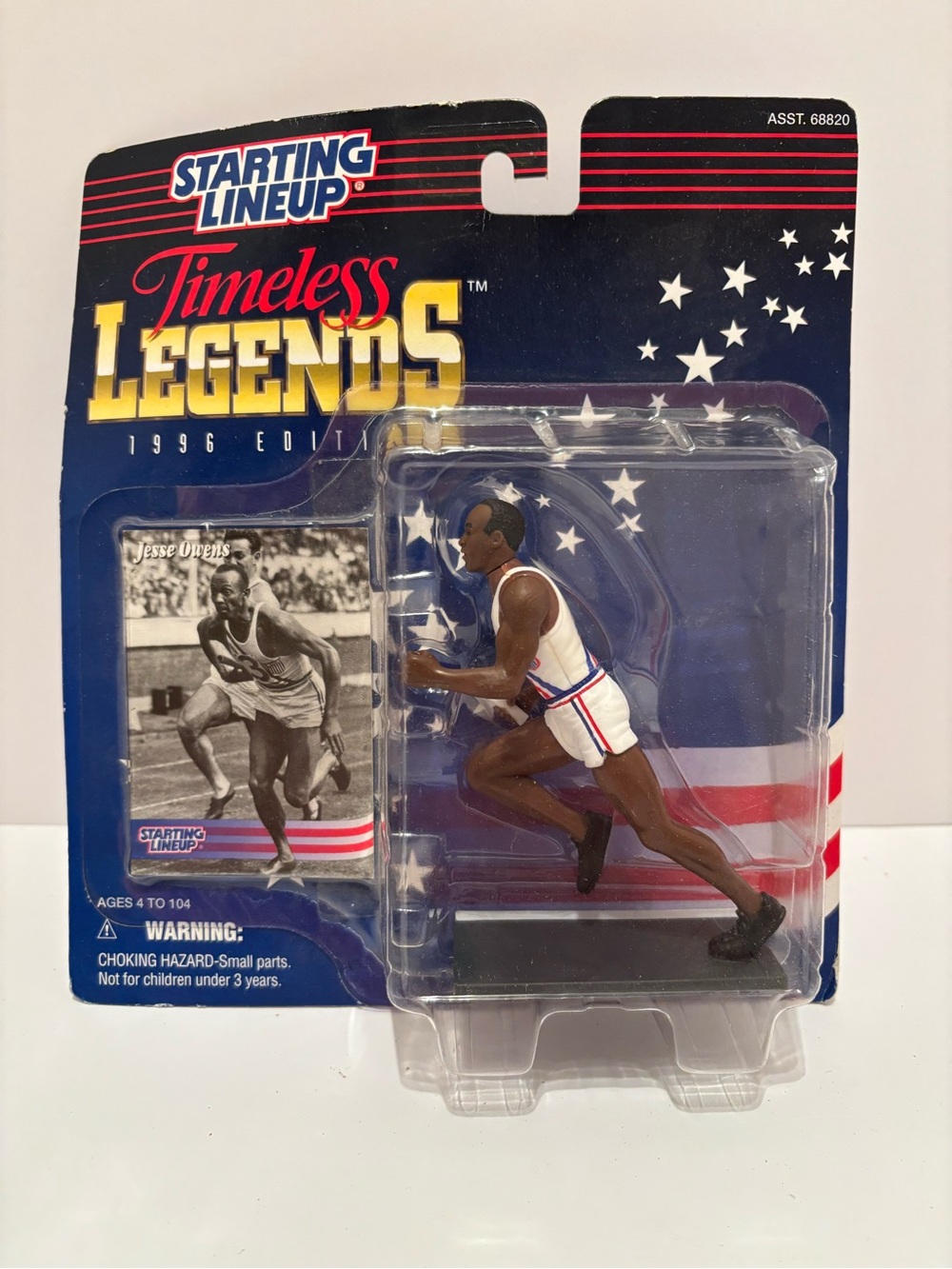 Starting Lineup Timeless Legends Jesse Owens Figure - White & Blue